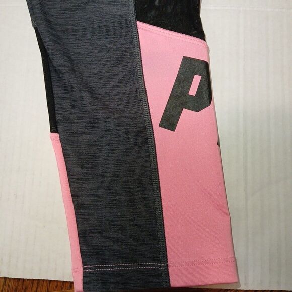 Victoria Secret Pink Ultimate High-waist Ankle Legging Gray Mesh Pink SZ-Large - Picture 10 of 16